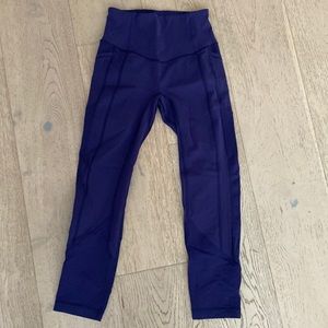 Lululemon leggings dark blue size 4